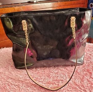 Michael Kors Jet Set Black Patent Leather